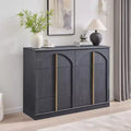 8 Drawer Dresser for Bedroom, 47 Wide Modern Chest of Drawers with Gold Handles, Wooden Dresser TV Stand, Closet Clothes Storage Organizer