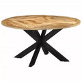 Sturdy Round Dining Table in Solid Mango Wood