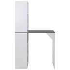 vidaXL Bar Table Kitchen Pub Table Bistro Table for Dining Room with Cabinet