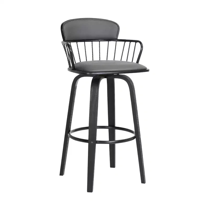 Tabouret pivotant urbain en similicuir GDFStudio