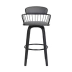 Tabouret pivotant urbain en similicuir GDFStudio