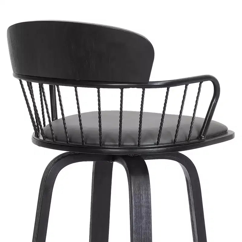Tabouret pivotant urbain en similicuir GDFStudio