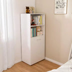 Bureau extensible avec étagères de rangement et roulettes, design pliable pour petits espaces et bureaux (blanc)