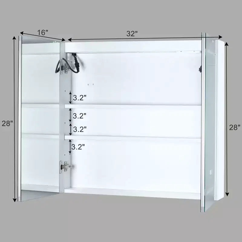Meuble de salle de bain mural Karl avec miroir
