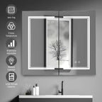 Meuble de salle de bain mural Karl avec miroir