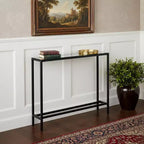 Console Miroir en Verre Noir 36 po HomeRoots