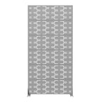 MAYEERTY Séparateur de pièce Brick 01 gris en acier galvanisé, 72x35x16, paravent intérieur/extérieur durable en 6 pièces