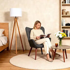 Chaises de salle à manger capitonnées, de style Mid-Century Modern, avec support dorsal et pieds en métal, pour salon, chambre à coucher