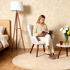 Chaises de salle à manger capitonnées, de style Mid-Century Modern, avec support dorsal et pieds en métal, pour salon, chambre à coucher