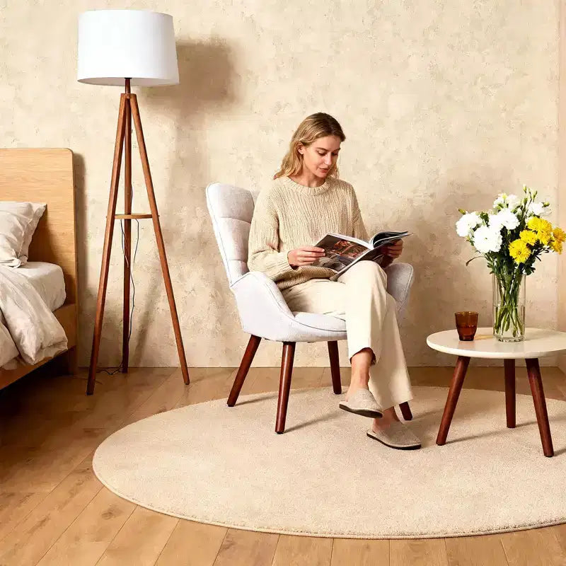 Chaises de salle à manger capitonnées, de style Mid-Century Modern, avec support dorsal et pieds en métal, pour salon, chambre à coucher