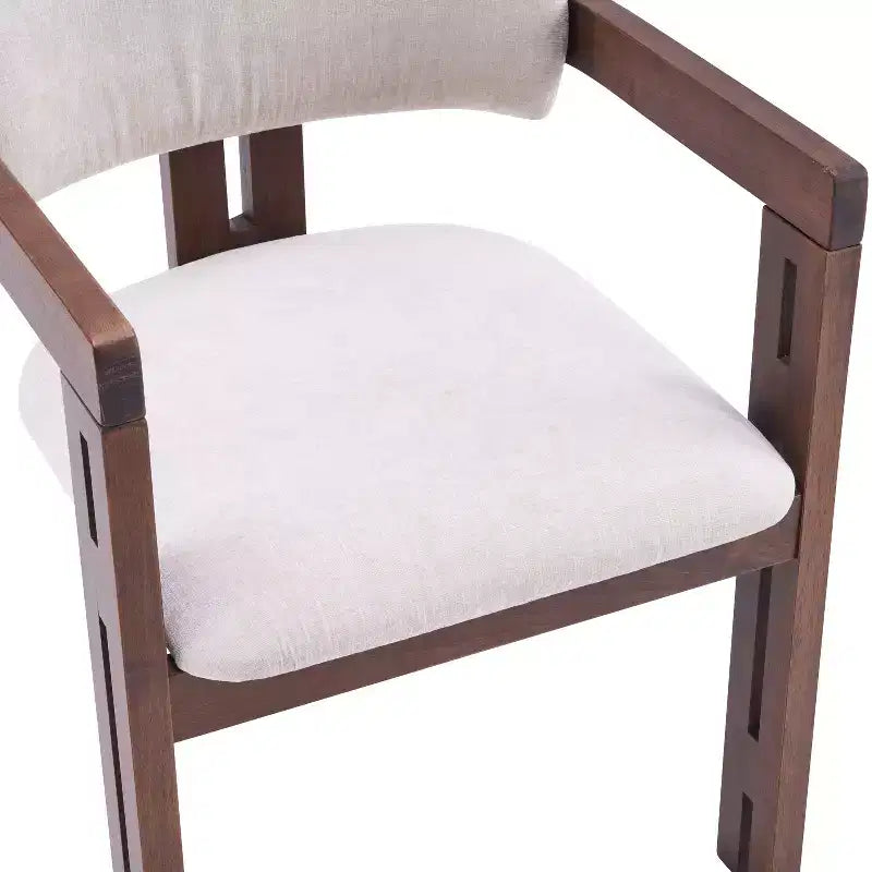 Christopher Knight Home Rhiannon Chaises de salle à manger capitonnées en bois d'hévéa de style Mid-Century (Lot de 6)