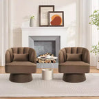 Fauteuil d'appoint moderne pivotant à 360° avec accoudoirs rembourrés, fauteuil club confortable pour salon, chambre, bureau