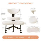 Chaise de bureau ergonomique pour s'asseoir en tailleur, chaise de méditation pivotante à 360°, chaises de bureau à genoux réglables en hauteur, pour la maison