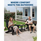 Chaise de patio extérieure, capacité de 172 kg, assise confortable, pliable, pour terrasse, pelouse, jardin