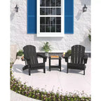 Chaise de patio extérieure, capacité de 172 kg, assise confortable, pliable, pour terrasse, pelouse, jardin