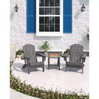 Chaise de patio extérieure, capacité de 172 kg, assise confortable, pliable, pour terrasse, pelouse, jardin