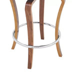 Tabouret de bar pivotant GDFStudio Edgar 29 en similicuir et bois