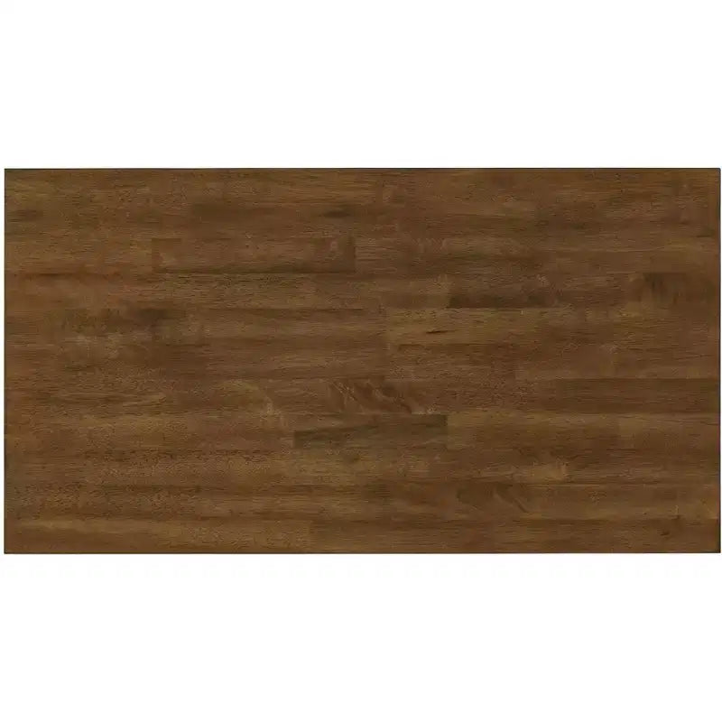 Îlot de cuisine bicolore Keyla avec plateau en chêne - iNSPIRE Q