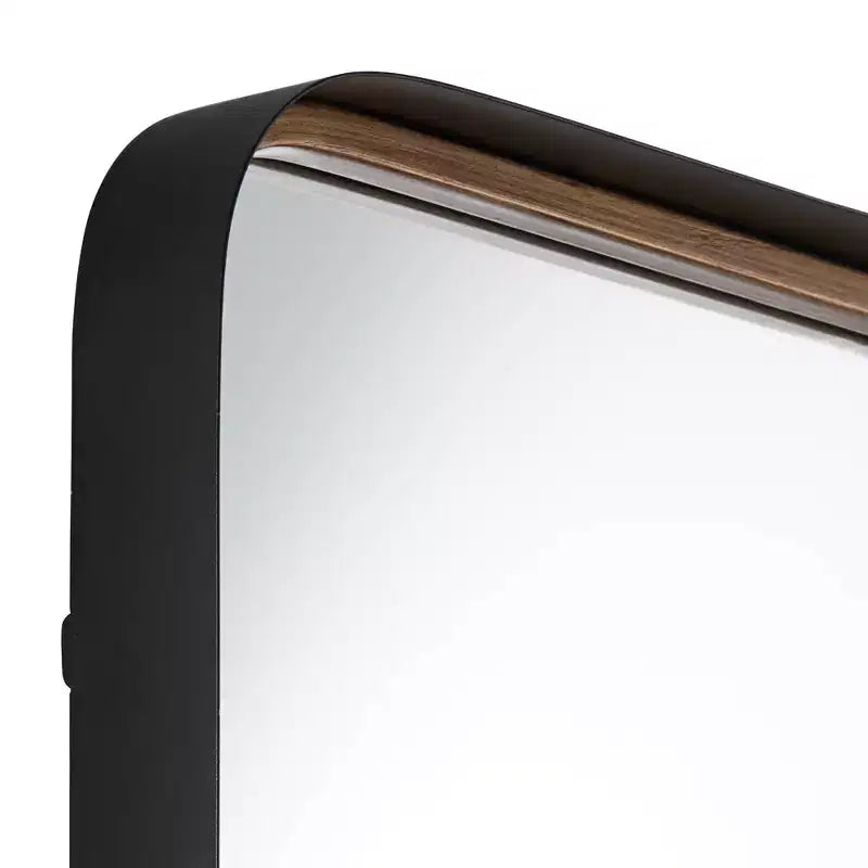 Miroirs muraux rectangulaires Uttermost Andi or et noir 24 x 38, lot de 2