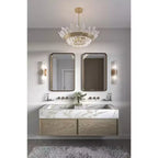 Miroirs muraux rectangulaires Uttermost Andi or et noir 24 x 38, lot de 2