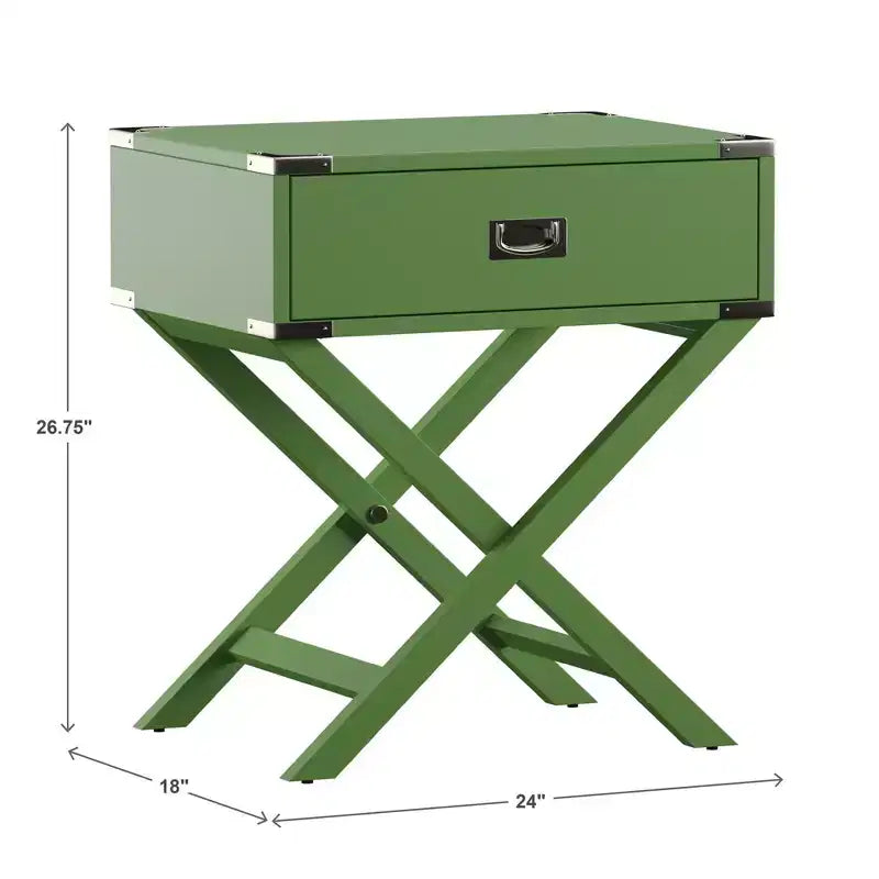 Table de chevet de campagne en bois Borden X-Base - iNSPIRE Q