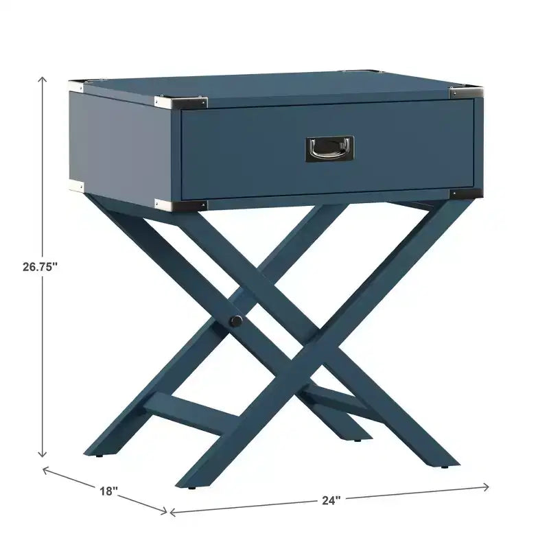 Table de chevet de campagne en bois Borden X-Base - iNSPIRE Q