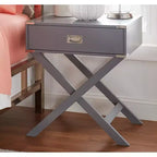 Table de chevet de campagne en bois Borden X-Base - iNSPIRE Q