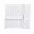 Lit escamotable Queen Luxystar avec armoire et bureau