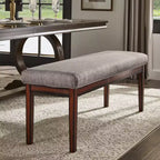 Banc rembourré fini espresso Quinby - iNSPIRE Q