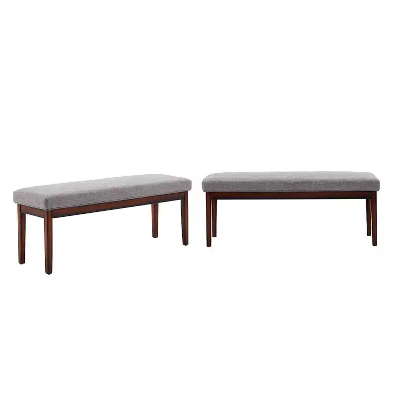 Banc rembourré fini espresso Quinby - iNSPIRE Q