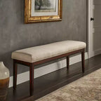 Banc rembourré fini espresso Quinby - iNSPIRE Q