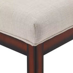 Banc rembourré fini espresso Quinby - iNSPIRE Q