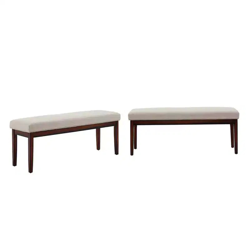 Banc rembourré fini espresso Quinby - iNSPIRE Q