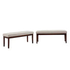 Banc rembourré fini espresso Quinby - iNSPIRE Q
