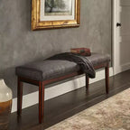 Banc rembourré fini espresso Quinby - iNSPIRE Q