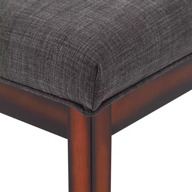 Banc rembourré fini espresso Quinby - iNSPIRE Q