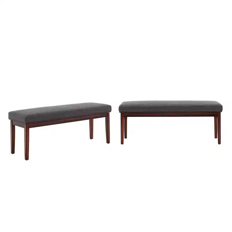Banc rembourré fini espresso Quinby - iNSPIRE Q