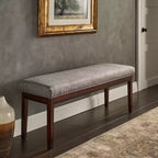 Banc rembourré fini espresso Quinby - iNSPIRE Q
