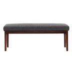 Quinby Upholstered Espresso Finish Bench - iNSPIRE Q