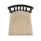 Chaises de salle à manger Kensington Mission à dossier en bois noir et microfibre beige (lot de 2) - Noir/Beige - iNSPIREQ