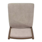Chaise de salle à manger Fuske en tissu beige et bois (lot de 2) - iNSPIREQ