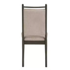 Chaise de salle à manger Fuske en tissu beige et bois (lot de 2) - iNSPIREQ