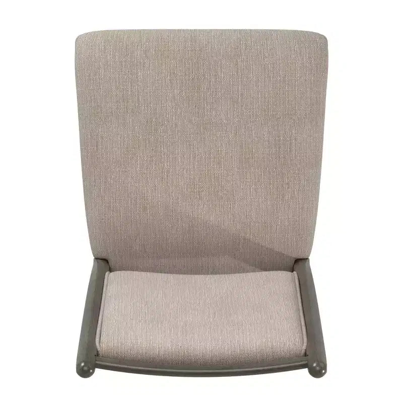 Chaise de salle à manger Fuske en tissu beige et bois (lot de 2) - iNSPIREQ