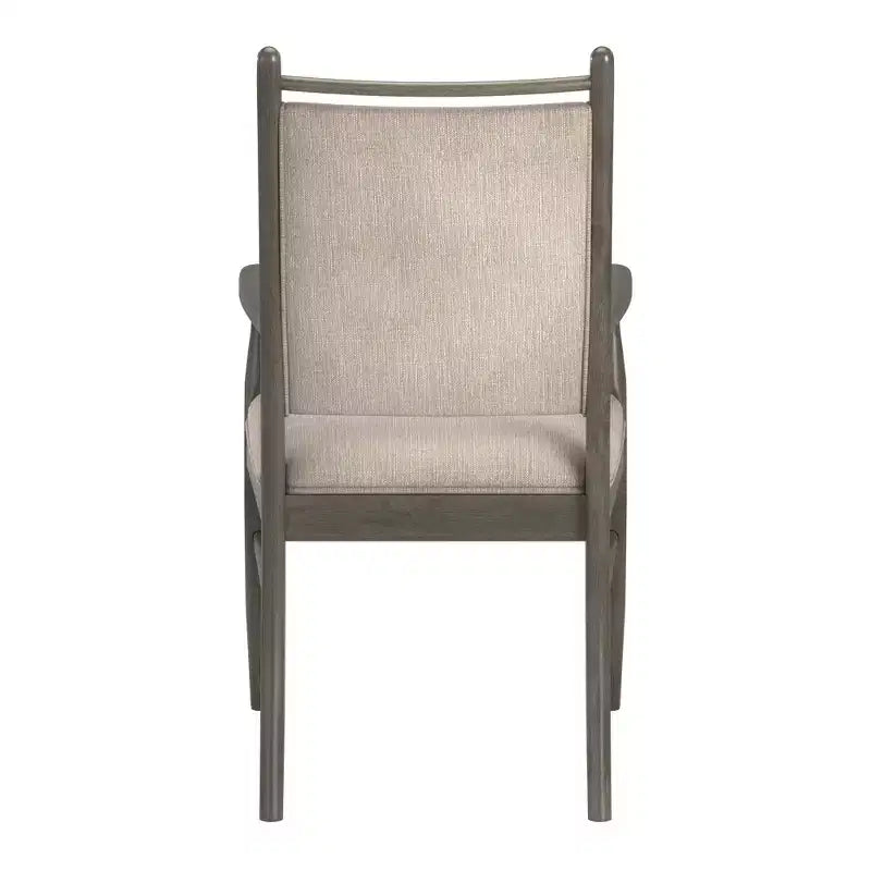 Fauteuil Fuske en tissu beige et bois (lot de 2) - iNSPIREQ