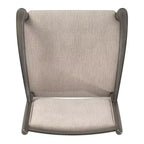 Fauteuil Fuske en tissu beige et bois (lot de 2) - iNSPIREQ
