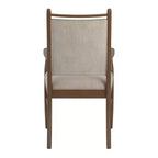 Fauteuil Fuske en tissu beige et bois (lot de 2) - iNSPIREQ
