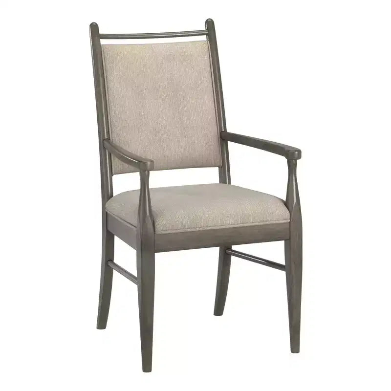 Fauteuil Fuske en tissu beige et bois (lot de 2) - iNSPIREQ