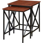 Table d'appoint rectangulaire en métal HomeStock 1 pièce