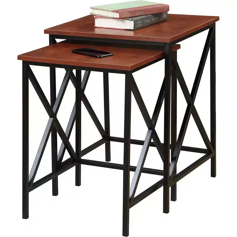 Table d'appoint rectangulaire en métal HomeStock 1 pièce