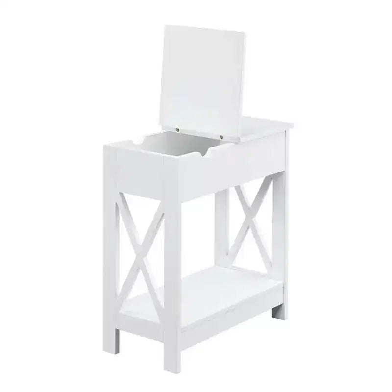 HomeStock Table d'appoint rectangulaire en bois 1 pièce